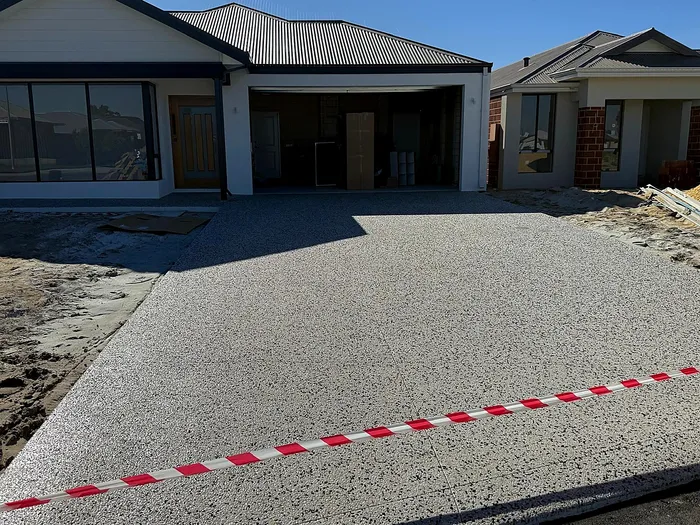 Exposed aggregate driveway, Perth metro