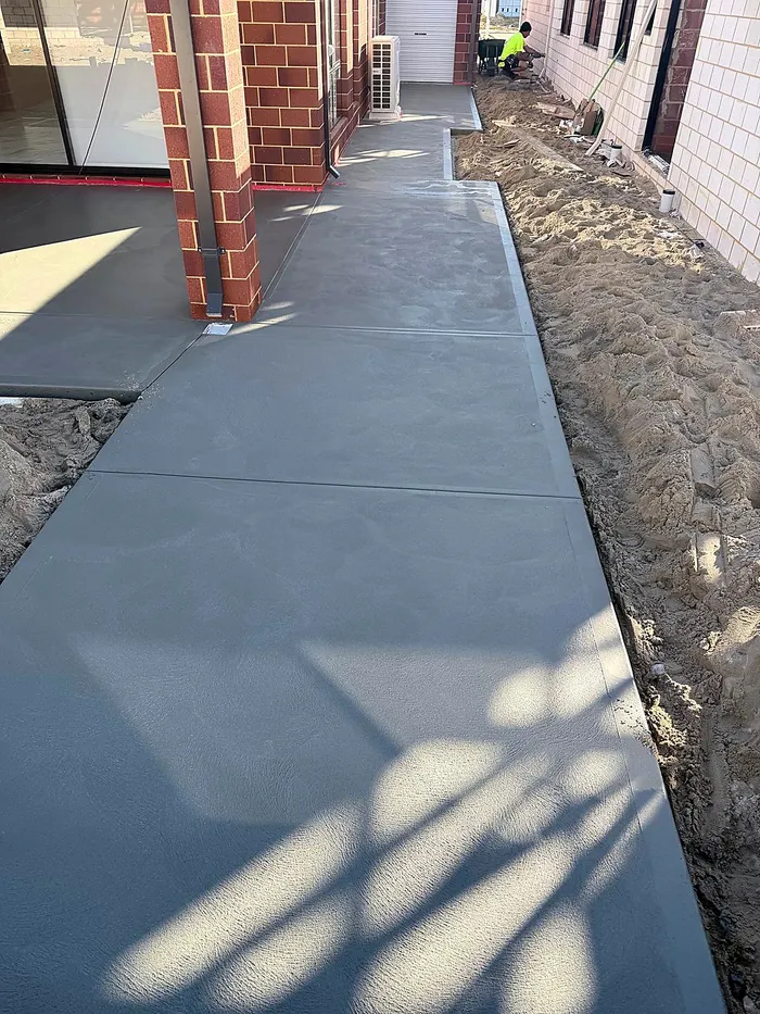 Grey concrete alfresco, Perth metro