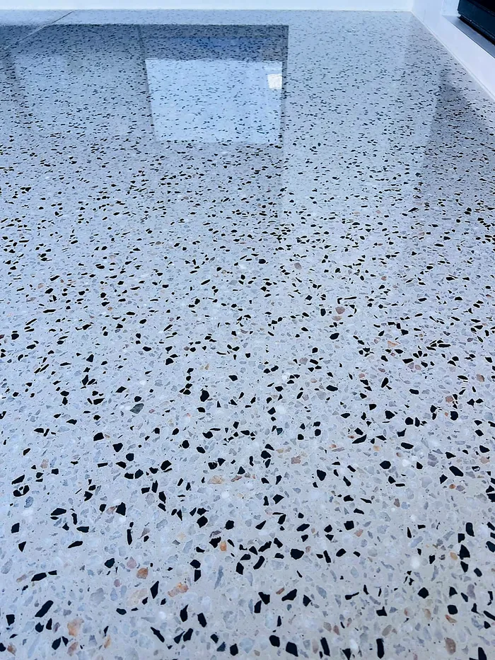 Honed aggregate driveway, Perth metro