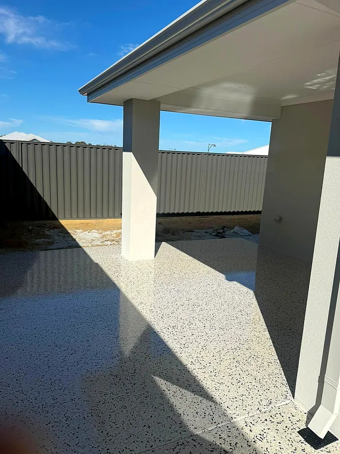 Honed aggregate path and steps, Perth metro