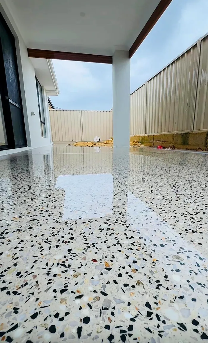 Honed aggregate feature paving, Perth metro