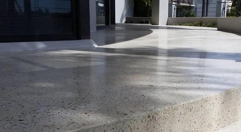 Honed aggregate path - smooth satin surface, Fremantle